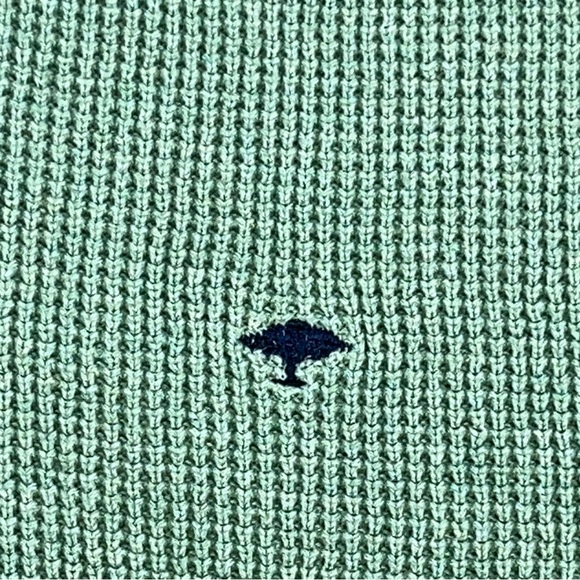 Fynch-Hatton Sweater Adult Medium Green Quarter Zip Long Sleeve Knit Preppy Men - Picture 8 of 16
